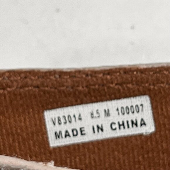 Rockport Womens Tan Taupe Perforated Leather Peep Toe Cork Wedge Shoes Sz 8.5 - Picture 12 of 12